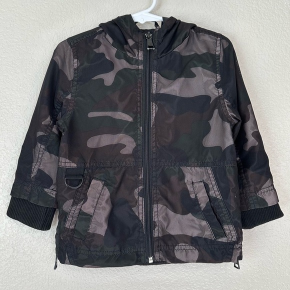Urban Republic 24 Months Baby Boy Mesh Camo Hoodie Windbreaker Jacket - Picture 1 of 11
